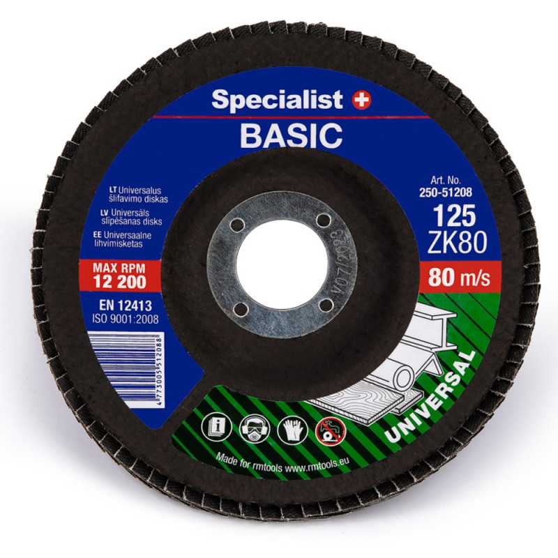 Lapiņu slīpēšanas disks Specialist BASIC 125 ZK80